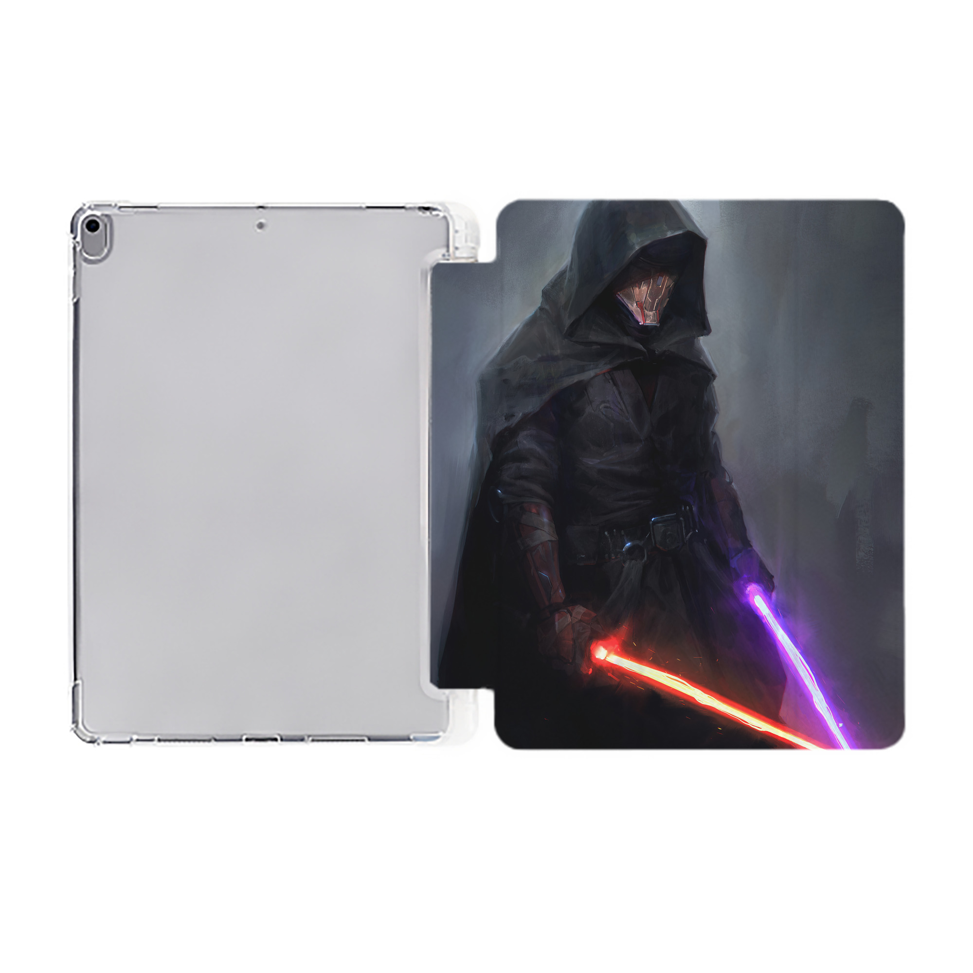 （画像用） スター・ウォーズ Star Wars IPad ケース ペン収納付き 三つ折りスタンド PUレザー×シリコン 対応機種9.5/10.5/10.9インチ